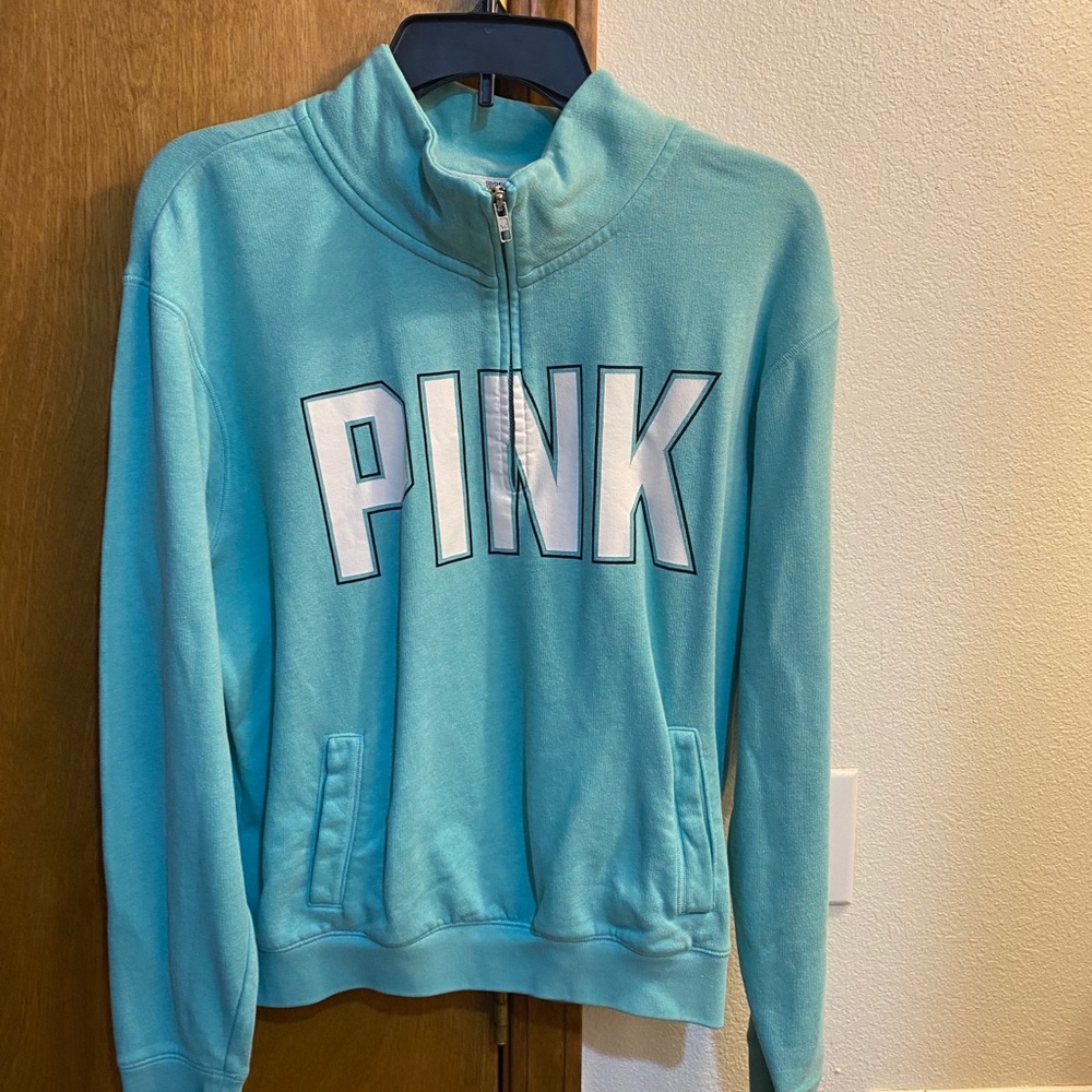 Pink quarter zip